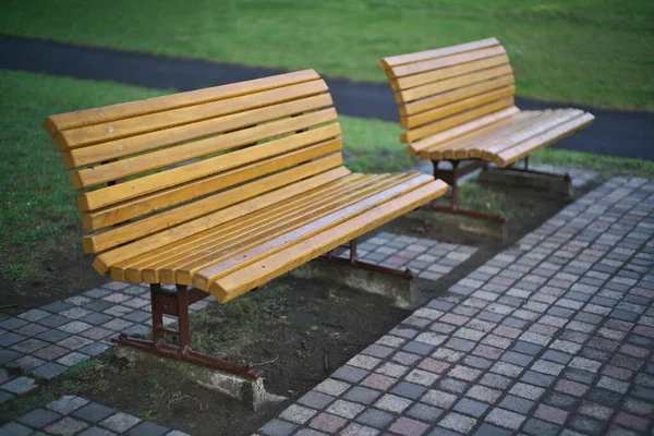 Tokio Japan Mei 2021 Twee Banken Een Park Tokio Japan — Stockfoto