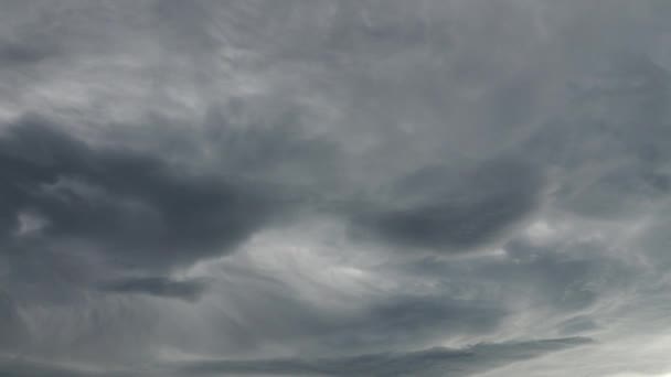 Tokio Japón Mayo 2021 Veces Velocidad Nubes Negras Tormentosas Movimiento — Vídeo de stock