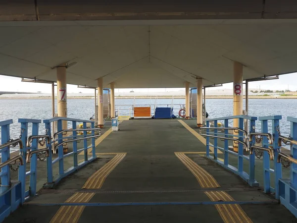 Pier Terminal Ishigaki Ferry Amanhecer — Fotografia de Stock