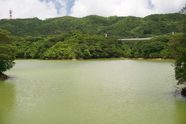 Okinawa Japão Maio 2021 Lago Barragem Ishigaki Ilha Ishigaki Okinawa — Fotografia de Stock