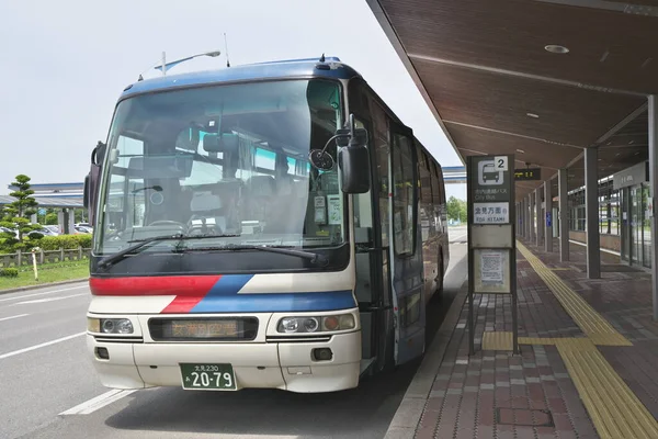 Hokkaido Japonia Czerwca 2021 Przystanki Autobusowe Postój Taksówek Lotnisku Memanbetsu — Zdjęcie stockowe