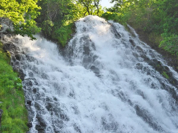 Hokkaido Japonsko Června 2021 Ošinkošinské Vodopády Národním Parku Shiretoko Létě — Stock fotografie
