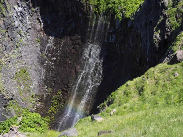 Hokkaido Japonsko Června 2021 Furepe Vodopád Shiretoko Národním Parku Létě — Stock fotografie