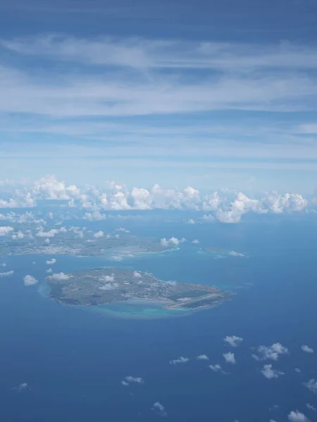 Okinawa Japan July 2021 Aerial View Miyako Ikema Kurima Irabu — Stock Photo, Image