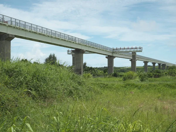 Okinawa Japonia Iulie 2021 Sistemul Iluminat Aeroportului Ishigaki Okinawa Japonia — Fotografie, imagine de stoc