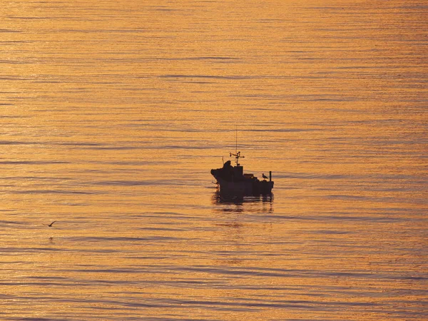 Hokkaido Japan June 2021 Fishing Boat Rausu Fishing Port Sunrise — Stock Photo, Image