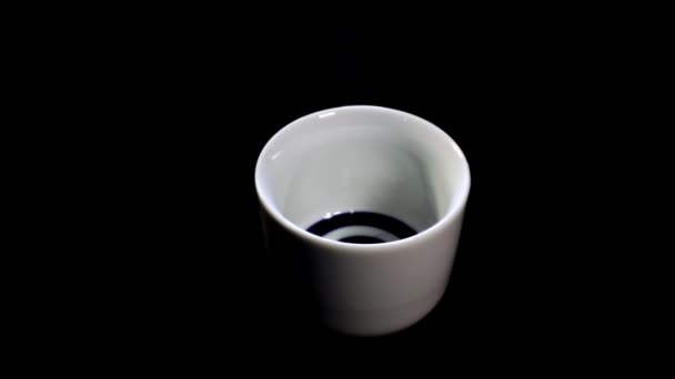 Tokio Japón Agosto 2021 Verter Sake Una Gran Botella Sake — Vídeo de stock