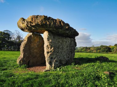 Cardiff, İngiltere - 6 Ekim 2025: Cardiff 'te St Lythans defin odası