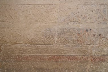 Saqqara, Mısır - 2 Aralık 2025: Mereruka Saqura 'daki Antik Mısır Kasapları