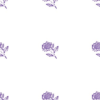 Tekstil veya arka plan ayçiçeği desen