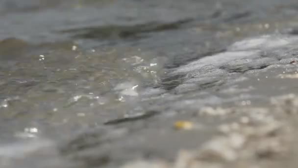 Olas de agua de playa — Vídeos de Stock