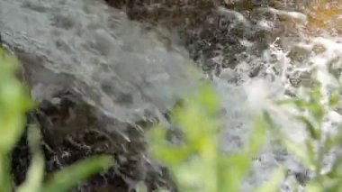 Şelale köpük doğa