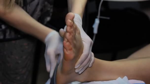 Manicura de uñas de cosméticos — Vídeos de Stock