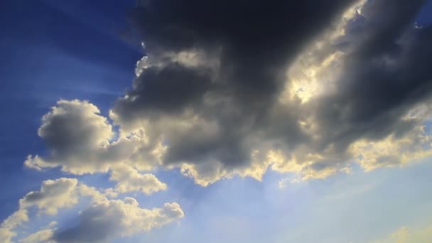 Schnell zogen Wolken auf — Stockvideo