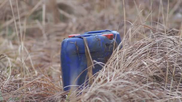 塑料产品和化学工业废物对环境的污染 — 图库视频影像