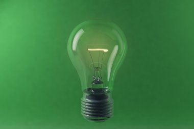 Elektrikli ampul aydınlatma dijital illüstrasyon