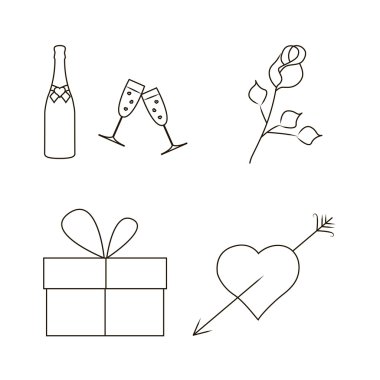 Simge kümesi Sevgililer günü için