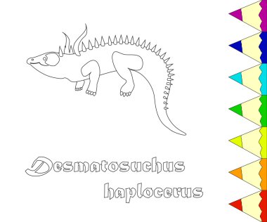 kitap desmatosuchus boyama çocuklar