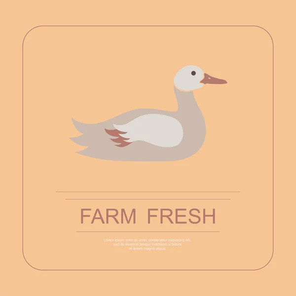 Logotype de ferme frais — Image vectorielle