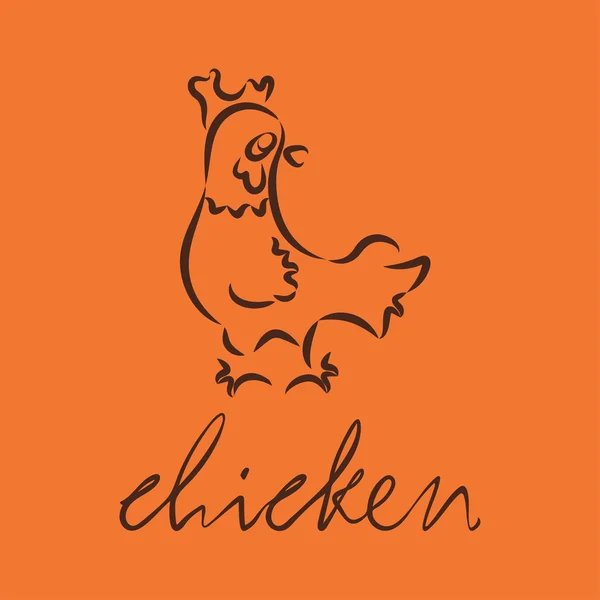 Logo 239 de pollo — Archivo Imágenes Vectoriales