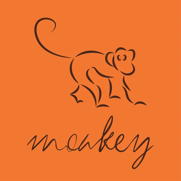 240 logo of monkey — Stock Vector