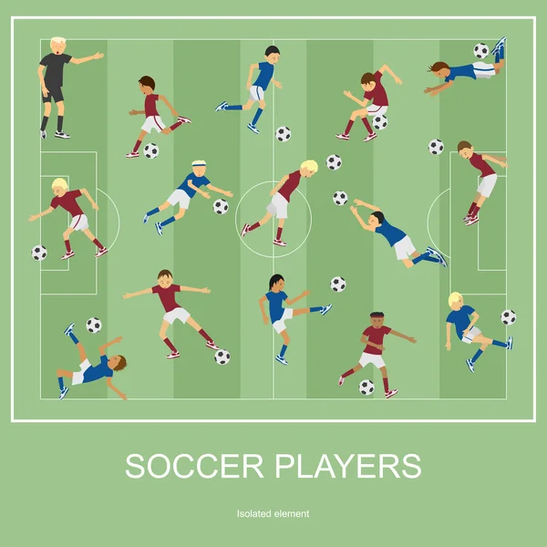 Σύνολο ποδοσφαιριστών. — Διανυσματικό Αρχείο
