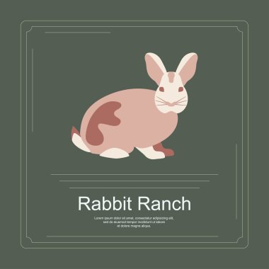 Modern düz hat tasarımında yerel çiftliğin logosu