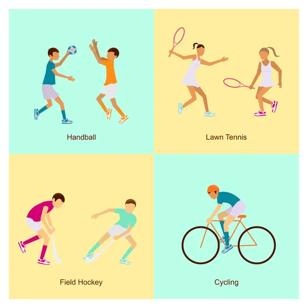 Activités sportives — Image vectorielle
