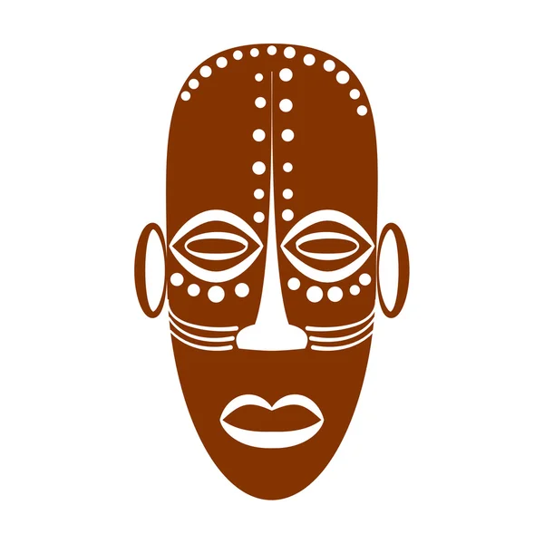 Masque tribal ethnique africain — Image vectorielle