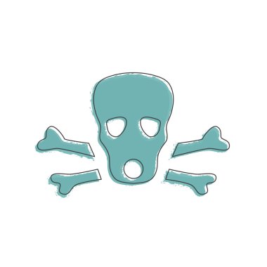 Ekoloji ve çevre simgesi kafatası