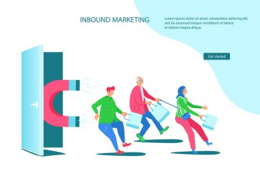 Gelen Pazarlamanın Web sayfası şablonu