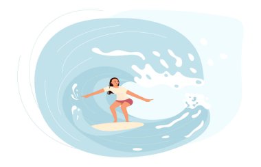 Kadın Fıçı Dalgalara biner