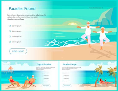 Tatiller ve tatiller için pankartlar kondu