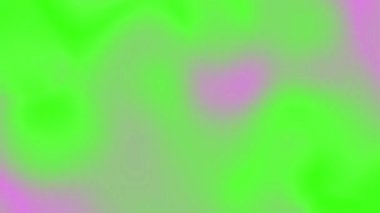 Dinamik soyut arkaplan, canlı yeşil ve yumuşak pembenin pikselleştirilmiş gradyanı, pürüzsüz, akışkan bir hareketle modern dijital sanat estetiği yaratıyor..