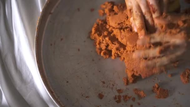 Preparación de Steak Tartar A La Turca - Aperitivo turco — Vídeos de Stock