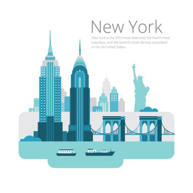 New York mimarisi manzarası