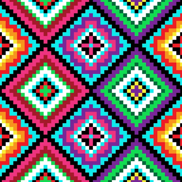 Patrón de vector tribal sin semblante — Vector de stock