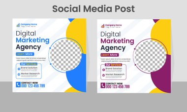 Yaratıcı Kurumsal Dijital Pazarlama Reklam Şablonu