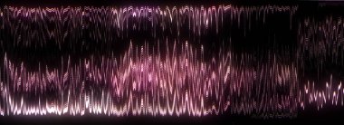 Arızalı mor arka plan. Gürültü efektli soyut ekran. Başarısız televizyon ve monitör. Teknik sorun bilgisayarı. Dijital hackleme. Uyarı hatası bağlantıyı kaybetti, bağlantıyı kes, hack 'i kes. 3B görüntüleme.