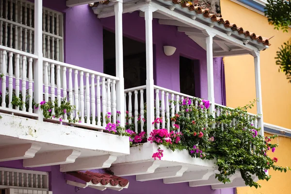Balcón en Cartagena de Indias —  Fotos de Stock