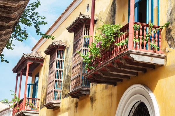 Balkon v Cartagena de Indias — Stock fotografie