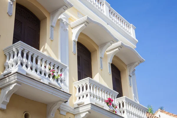 Balcón en Cartagena de Indias — Foto de Stock
