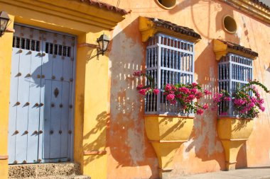 Cartagena de Indias bir evin cephe