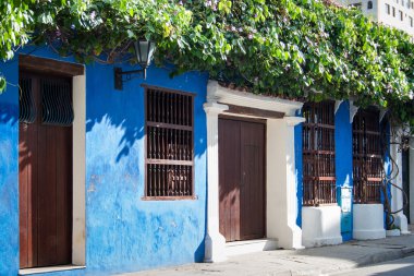 Cartagena de Indias bir evin cephe