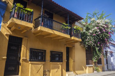 Cartagena de Indias bir evin cephe