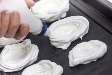 Meringues - hamur işi Çanta hazırlama