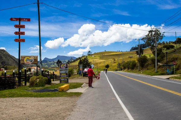 Calera Colombia Octubre 2020 Vista Del Famoso Alto Las Arepas —  Fotos de Stock