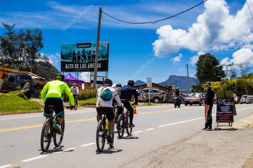 LA CALERA COLOMBIA OCTUBRE, 2020 Vista del famoso Alto de las Arepas
