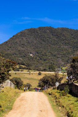 Kolombiya And Dağları 'nın doğu sıralarında yer alan La Calera belediyesinin güzel dağlarının manzarası