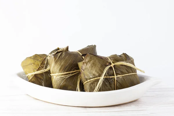 Plato Tradicional Ciudad Popayán Colombia Llamado Tamales Pipián — Foto de Stock